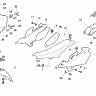 SM 450 RR Panel, fenders, seat