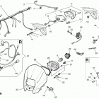 CR, WR, WR U.S.A. 125 Electric sys., plate holder, headlamp fairing (wr, wr u....