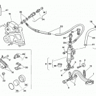 CR, WR, WR U.S.A. 125 Rear hydraulic brake