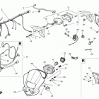 WR, CR 125 Electric sys., plate holder, headlamp fairing (wr 125)