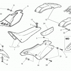 TE, TC 570-SM 570 R Panel, fenders, seat
