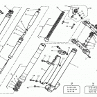 TE, TC 570-SM 570 R Front fork assembly