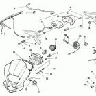 WR, CR 125 Electric sys., plate holder, headlamp fairing (wr 125)