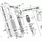 WR, CR 125 Задняя подвеска