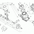 WR - CR 125 Cylinder head, cylinder, piston, crankshaft