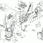 SM 610 S Cylinder head, cylinder