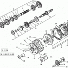 SM 610 S Transmission, clutch