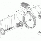 WR - CR 125 Заднее колесо