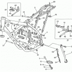 WR - CR 125 Frame, foot rests