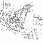 WR - CR 250-WR 360 Frame, foot rests