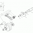 TE 410-610 E Dual Purpose-TE 610 E-LT-SM 610 S Piston, crankshaft