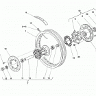 TE 410-610 E Dual Purpose-TE 610 E-LT-SM 610 S Заднее колесо
