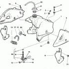 WR-CR-WR U.S.A. 125 Gas tank  /   panel