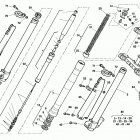 SM 610 R Front fork assembly + 45