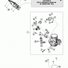 RC 390 WHITE ENGINE Корпус Дросселя