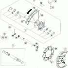 350 XCFW SIXDAYS CHASSIS Переднее колесо