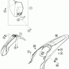 350 SXF CHASSIS Обтекатель, крылья