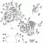 690 ENDURO R ENGINE Картер двигателя