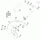 65 SX CHASSIS Глушитель