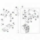 690 DUKE BLACK ENGINE Корпус Дросселя