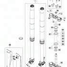 350 SXF CHASSIS Передняя вилка