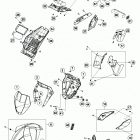 690 DUKE BLACK CHASSIS Обтекатель , крылья