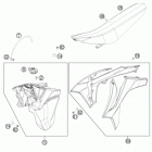 500 XCW CHASSIS Бак,сидение