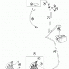 390 DUKE BLACK CHASSIS Тормозной суппорт передний