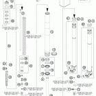 500 XCW CHASSIS Передняя вилка в разборе
