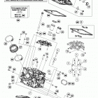 1290 SUPERDUKE R BLACK ENGINE Головка цилиндра задняя