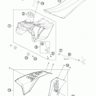 50 SX MINI CHASSIS Бак,сидение