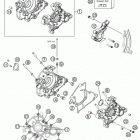 50 SX ENGINE Картер двигателя