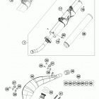 200 XCW CHASSIS Глушитель