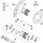 85 SX CHASSIS Переднее колесо
