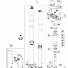 500 EXC CHASSIS Передняя вилка