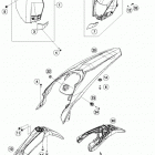 350 XCFW CHASSIS Обтекатель, крылья