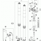 250 XCW CHASSIS Передняя вилка