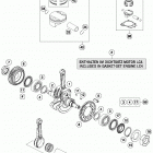 690 DUKE BLACK ENGINE Коленвал и поршень