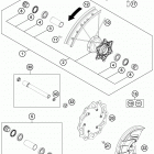 450 SXF FACTORY EDITION CHASSIS Переднее колесо