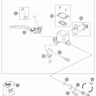 690 DUKE BLACK CHASSIS Главный цилиндр тормозной
