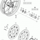 1290 SUPERDUKE R BLACK CHASSIS Переднее колесо