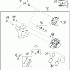 50 SX CHASSIS Тормозной суппорт задний