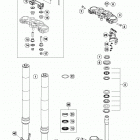 390 DUKE BLACK CHASSIS Передняя вилка