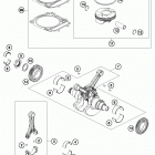 1290 SUPERDUKE R BLACK ENGINE Коленвал и поршень