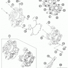 65 SX ENGINE Картер двигателя