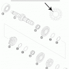 250 SX ENGINE Трансмиссия-ведомый вал