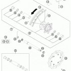 300 XCW SIXDAYS CHASSIS Переднее колесо