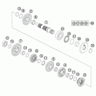 250 XCW ENGINE Трансмиссия 2-контрпривод