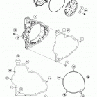 1290 SUPERDUKE R BLACK ENGINE Кожух сцепления