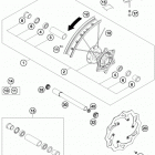 350 XCFW CHASSIS Переднее колесо